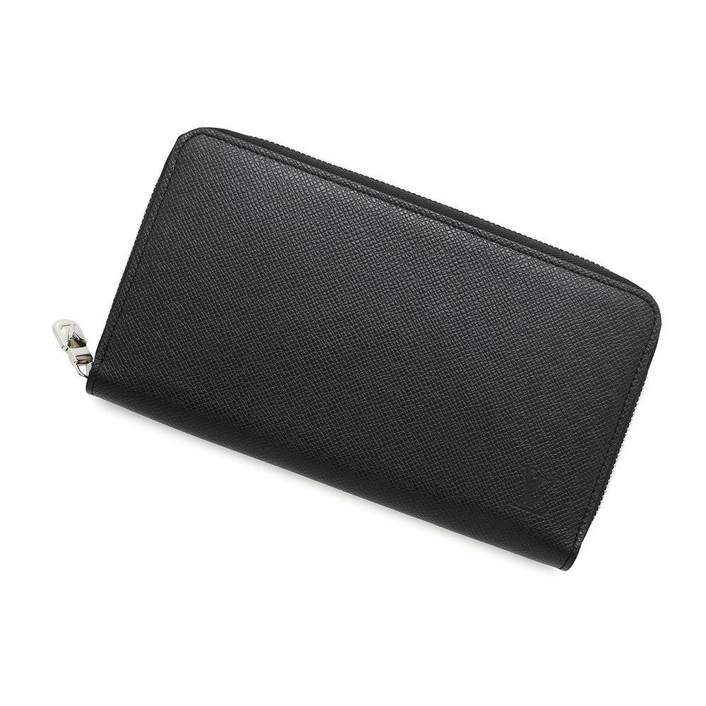 Louis Vuitton Taiga Zippy Organizer Long Wallet NM Black